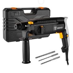 Перфоратор сетевой DEKO DKH950W в кейсе с набором из 3 буров 063-4121