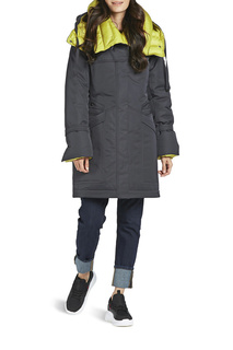 Пуховик-пальто женский D`IMMA 2025 синий 56-170