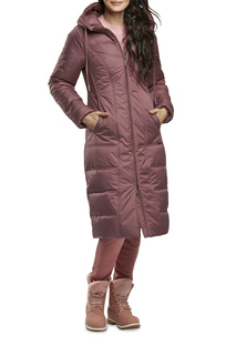 Пуховик-пальто женский D`IMMA 2017 розовый 58-170