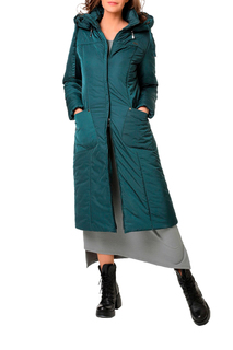 Пуховик-пальто женский DizzyWay 19414 зеленый 50