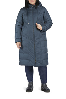 Пуховик-пальто женский D`IMMA 2017 синий 50-170