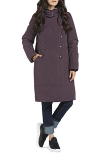 Пуховик-пальто женский D`IMMA 2022 фиолетовый 50-170