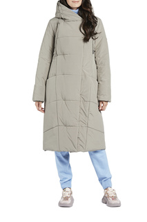 Пуховик-пальто женский D`IMMA 2028 серый 58-170