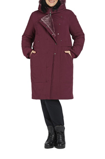 Пуховик-пальто женский D`IMMA 2022 красный 54-170