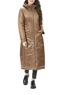 Пуховик-пальто женский DIMMA 2047 коричневый 44 D`Imma