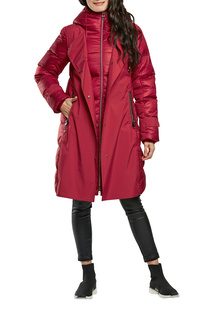 Пуховик-пальто женский D`IMMA 2001 красный 52-170