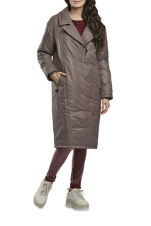 Пуховик-пальто женский D`IMMA 2007 коричневый 58-170