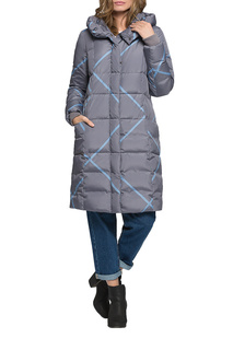 Пуховик-пальто женский D`IMMA 1910 серый 56-170