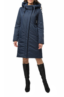 Пуховик-пальто женский DIZZYWAY 20302 синий 60