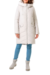 Пуховик-пальто женский DizzyWay 19411 белый 54