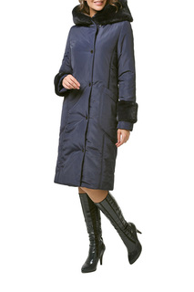 Пуховик-пальто женский DizzyWay 19307 синий 52