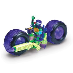 Мотоцикл с фигуркой Донни Playmates Rotmnt зеленый