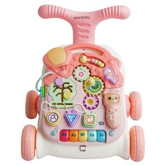Каталка-ходунки Amarobaby Study Walker 3в1 розовый