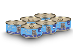 Влажный корм для кошек ANIFOOD HOLISTIC , тунец ломтики в желе, 6шт, 100г