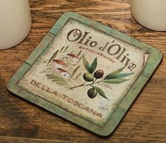 Подставки под стакан на пробке Олио дОлива 10.5х10.5см (6шт) Creative Tops