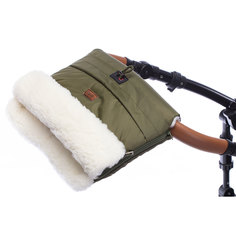 Муфта меховая для коляски Nuovita Alaska Bianco Khaki Хаки