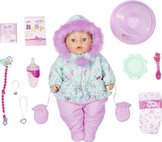 Интерактивная кукла Zapf Creation Baby born в зимней одежде, 43 см