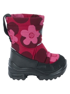 Сапожки Putkivarsi Wool С Принтом Kuoma 453676 цв.бордовый р.24