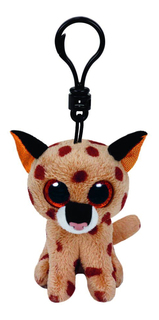 Мягкая игрушка TY Beanie Boos Брелок Рысенок Buckwheat 13 см
