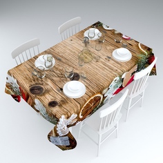 Скатерть Сирень Имбирные пряники Цвет: Коричневый 120х145 см