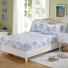 Простынь Valtery поплин без резинки печатная PKPP-15