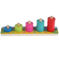 Буратино Игрушка деревянная из серии Три кота сортер Учимся считать