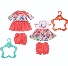 Одежда для куклы Zapf Creation Baby born Цветочные платья с шортиками, в ассортименте