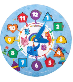 Деревяшки Часы-сортер -