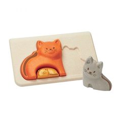 Plan Toys Пазл – Котята, деревянный