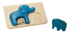 Plan Toys Пазл – Слоники, деревянный