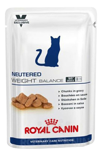 Влажный корм для кошек ROYAL CANIN Neutered Weight Balance, домашняя птица, 100г