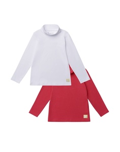 Водолазка детская Kogankids цв. белый р. 122, 241-318-01+241-318-19