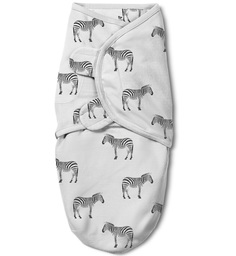 Конверт на липучке Summer Infant Swaddleme Luxe With Easy Change, размер S M, зебра 55146