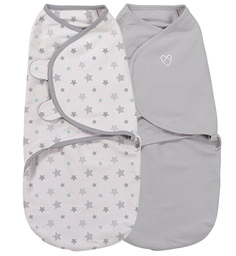 Конверт на липучке Summer Infant Organic SwaddleMe Starry Skies 2 шт. размер S-M 55700