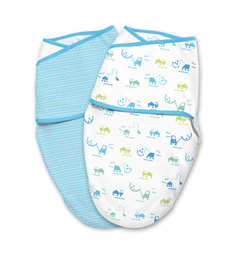 Конверт на липучке Summer Infant Swaddleme LuxeWhisper Quiet S-M 2 шт машинки 58803