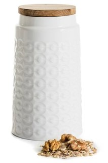 Sagaform Банка для сыпучих (1.2 л), 19 см, белая 5017745