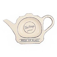 T&G Подставка для чайных пакетиков Pride of Place Old Cream, 16.5x9.8x2 см, бежевая 18029 TG