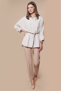 Блуза женская Vilatte D29.680 бежевая 42