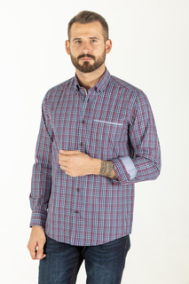 Рубашка мужская Westrenger WS1SM-18-42 синяя 54