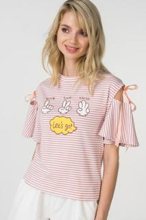 Футболка женская Trendy Angel TASS180012S бежевая S