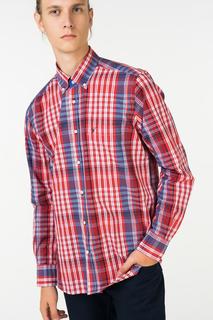 Рубашка мужская Westrenger WS1SM-18-22 красная 52