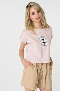 Футболка женская Trendy Angel TASS180002S бежевая M