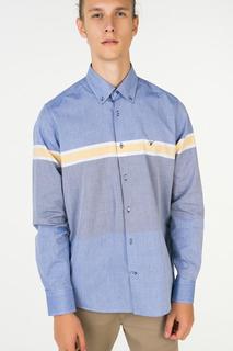 Рубашка мужская Westrenger WS1SM-18-31 голубая 48