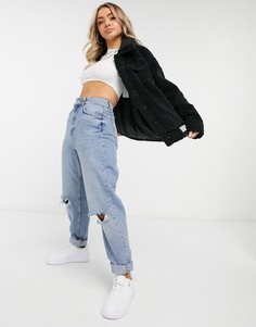Черная куртка с плюшевой текстурой UGG-Черный