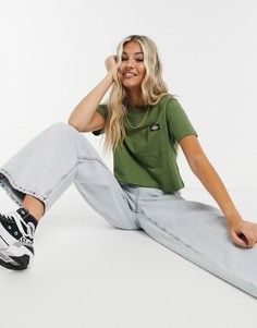 Укороченная зеленая футболка Dickies Ellenwood-Зеленый