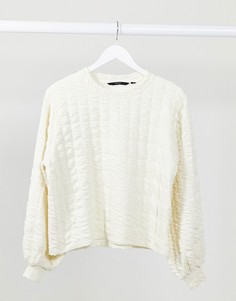 Фактурный свитер кремового цвета Vero Moda-Кремовый