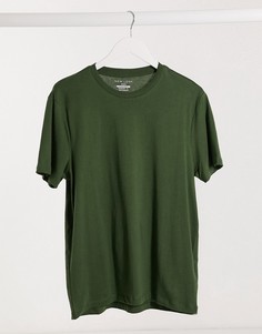 Зеленая футболка с круглым вырезом New Look-Зеленый