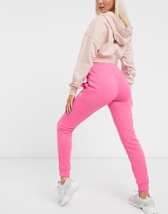 Розовые джоггеры с кромкой манжетом adidas Originals Essentials-Розовый