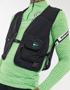 Черный жилет в стиле милитари Nike Football Nigeria
