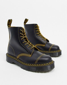 Черные ботинки с двойными швами Dr Martens 1460 Pascal Bex-Черный